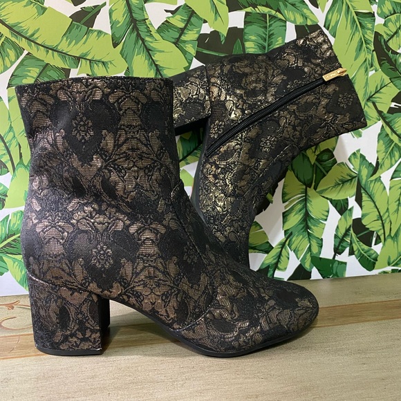 NWT Unisa  Unkiannaa Brocade   Ankle Boot Sz 10 - Picture 7 of 11